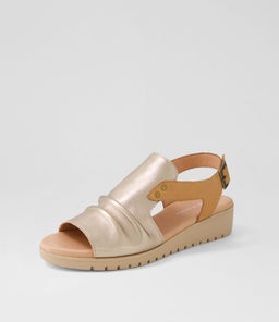 MADIS DJ CHAMPAGNE DK TAN LATTE SOLE LEATHER