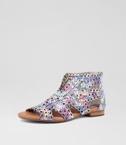 PINGU DJ WHITE FLORAL LEATHER