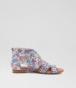 PINGU DJ WHITE FLORAL LEATHER