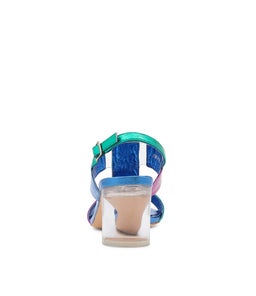 SEYMOUR DJ COBALT MULTI CLEAR LEATHER VINYLITE