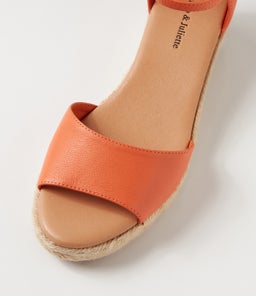 SKIP DJ BRIGHT ORANGE NATURAL ROPE LEATHER