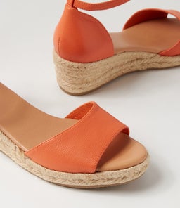 SKIP DJ BRIGHT ORANGE NATURAL ROPE LEATHER