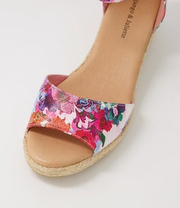 SKIP DJ POPPY PRINT NATURAL ROPE LEATHER