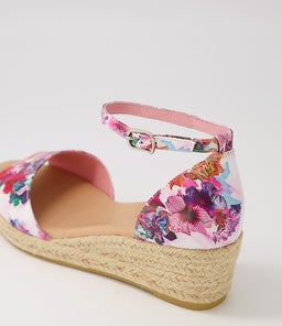 SKIP DJ POPPY PRINT NATURAL ROPE LEATHER
