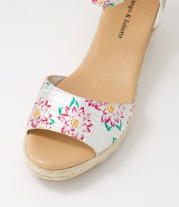 SKIP DJ SILVER&FUCHSIA LINE CUT LEATHER