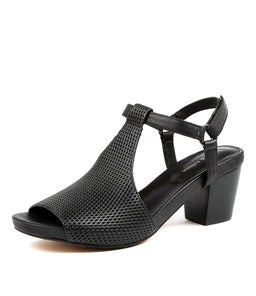 ZETTIE DJ BLACK BLACK HEEL LEATHER