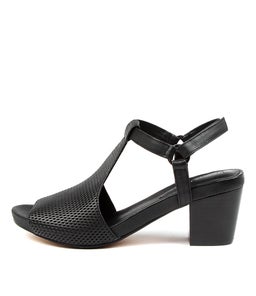 ZETTIE DJ BLACK BLACK HEEL LEATHER