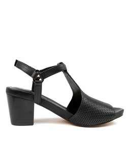 ZETTIE DJ BLACK BLACK HEEL LEATHER