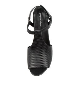 ZETTIE DJ BLACK BLACK HEEL LEATHER