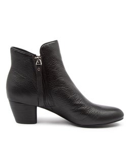DEMANSE DJ BLACK BLACK HEEL LEATHER