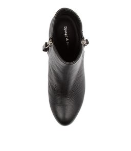 DEMANSE DJ BLACK BLACK HEEL LEATHER