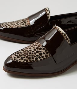 GABRIAN DJ CHOC CHOC LEOPARD PATENT PONY