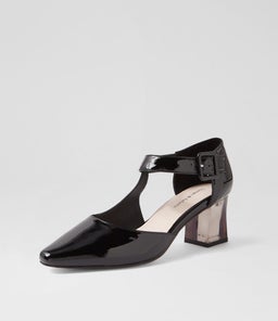 HAPPIE DJ BLACK BLACK HEEL PATENT LEATHER