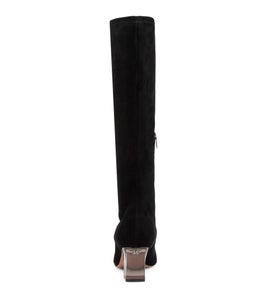 HARRIS DJ BLACK BLACK HEEL PATENT MICROSUEDE