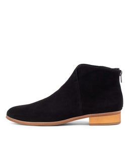 INFIXED DJ BLACK NATURAL HEEL SUEDE