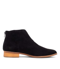 INFIXED DJ BLACK NATURAL HEEL SUEDE