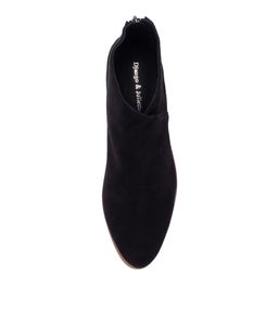 INFIXED DJ BLACK NATURAL HEEL SUEDE