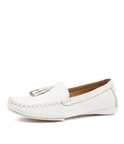 LARF DJ WHITE LEATHER