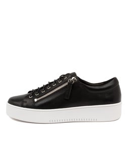 LAILA DJ BLACK WHITE SOLE LEATHER