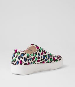 LAILA DJ COBALT LEOPARD WHITE SOLE PONY