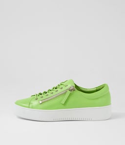 LAILA DJ LT LIME WHITE SOLE LEATHER