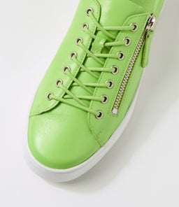 LAILA DJ LT LIME WHITE SOLE LEATHER