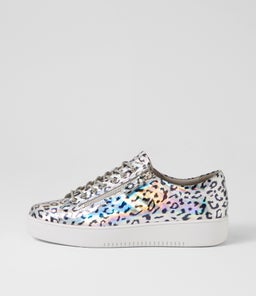 LAILA DJ SILVER&BLACK WHITE SOLE LEATHER