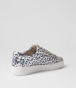 LAILA DJ SILVER&BLACK WHITE SOLE LEATHER