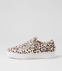 Laila Dj Pastel Leopard White Sole Pony Laila Dj Pastel Leopard White Sole Pony