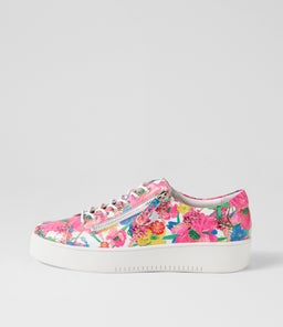 LAILA DJ WHITE FLOWERMANIA LEATHER