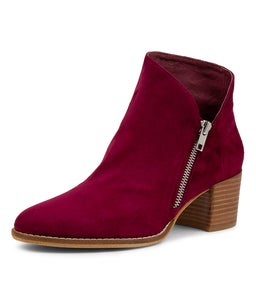 MARVIN DJ BURGUNDY SUEDE
