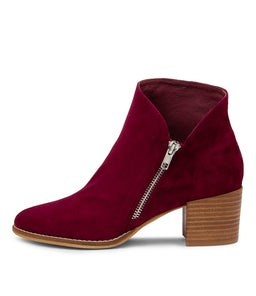 MARVIN DJ BURGUNDY SUEDE