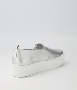 SINA DJ SILVER WHITE SOLE LEATHER