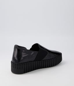 BECCA DJ BLACK BLACK SOLE PATENT LEATHER