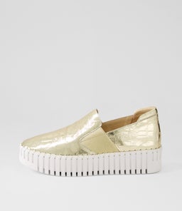 BECCA DJ GOLD CROC SHINE LEATHER