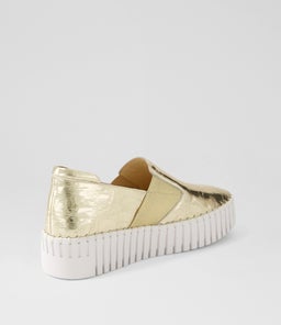 BECCA DJ GOLD CROC SHINE LEATHER