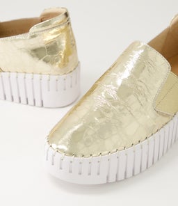 BECCA DJ GOLD CROC SHINE LEATHER