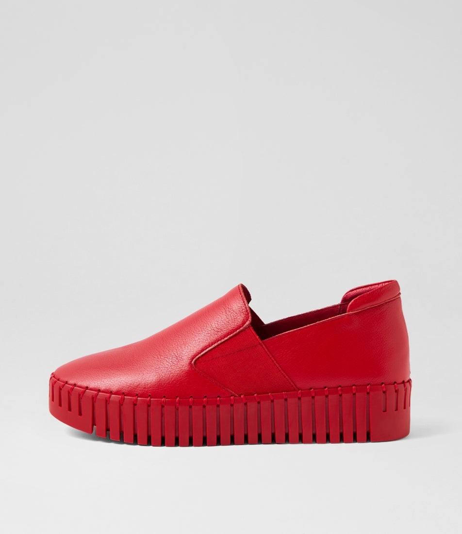 Becca Red Leather Sneakers Becca Red Leather Sneakers