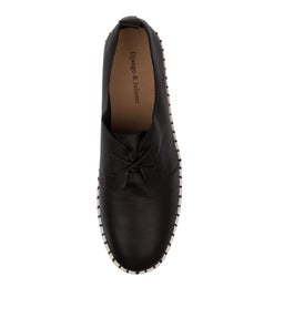 BRENDA DJ BLACK WHITE SOLE LEATHER