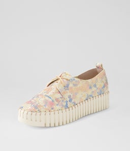BRENDA DJ NUDE&GOLD IVORY SOLE CUT LEATHER