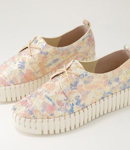 BRENDA DJ NUDE&GOLD IVORY SOLE CUT LEATHER