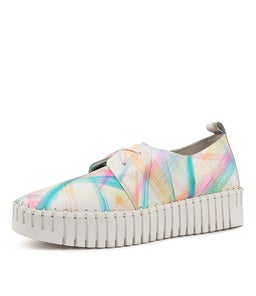 BRENDA DJ WHITE&PINK MULTI LEATHER