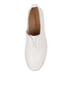 BRENDA DJ WHITE LEATHER