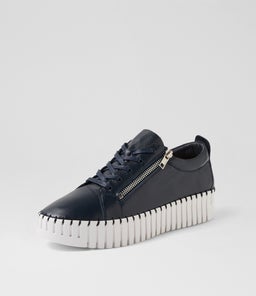 BUMP DJ NAVY WHITE SOLE LEATHER
