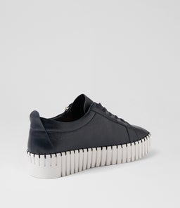BUMP DJ NAVY WHITE SOLE LEATHER