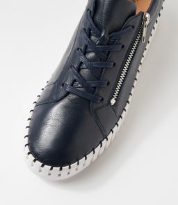 BUMP DJ NAVY WHITE SOLE LEATHER