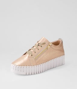 BUMP DJ PEACH WHITE SOLE SHRUNKEN LEATHER