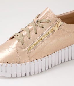 BUMP DJ PEACH WHITE SOLE SHRUNKEN LEATHER