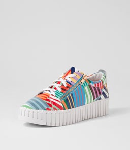 BUMP DJ STRIPE WHITE SOLE PATENT LEATHER