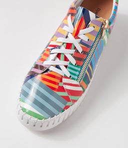 BUMP DJ STRIPE WHITE SOLE PATENT LEATHER